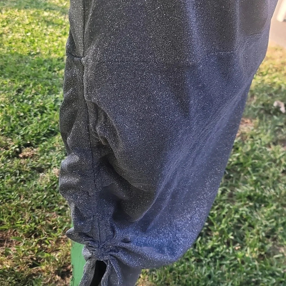 Shein sxy plus size 2xl silver glitter homecoming ruched side slip dress - Picture 7 of 14